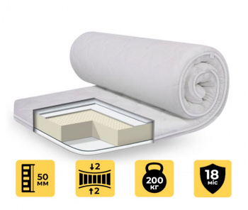 Матрац топер LATEX X3