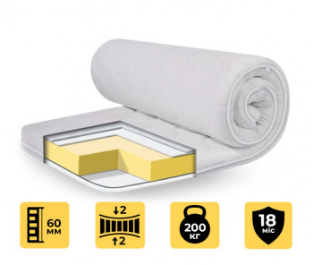 Матрац топер MEMORY X4 жаккард