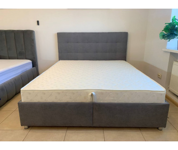 Ліжко Лугано 2 з гудзиками з підйомним механізмом з матрацом