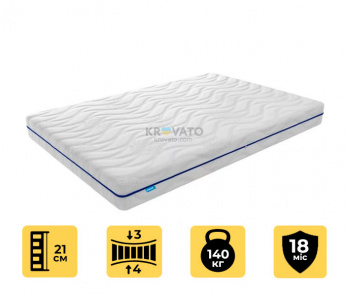 Безпружинний ортопедичний матрац Usleep Candy Yellow